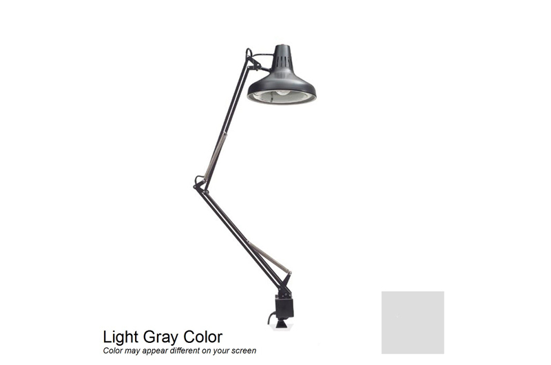 Luxo LC Combo Task Lamp 45" Arm with Clamp Mount Base, Gray