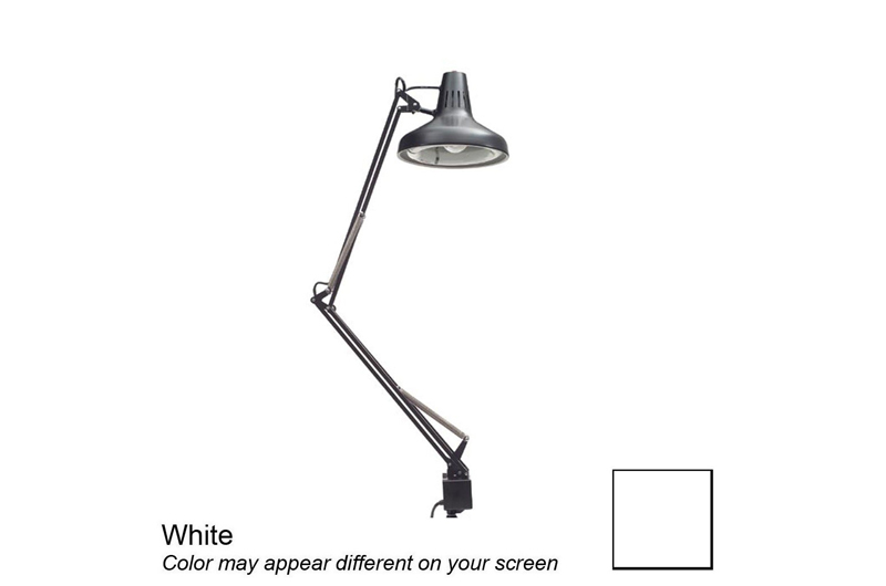 Luxo LC Combo Task Lamp 45" Arm with Clamp Mount Base, White