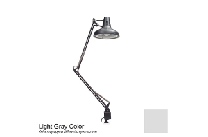 Luxo LC Combo Task Lamp 45" Arm with Clamp Mount Base, Gray