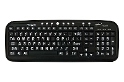 Image of NO LONGER AVAILABLE - Optelec Large Print Keyboard, White on Black