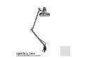 Image of Luxo LC Combo Task Lamp 45" Arm with Clamp Mount Base, Gray