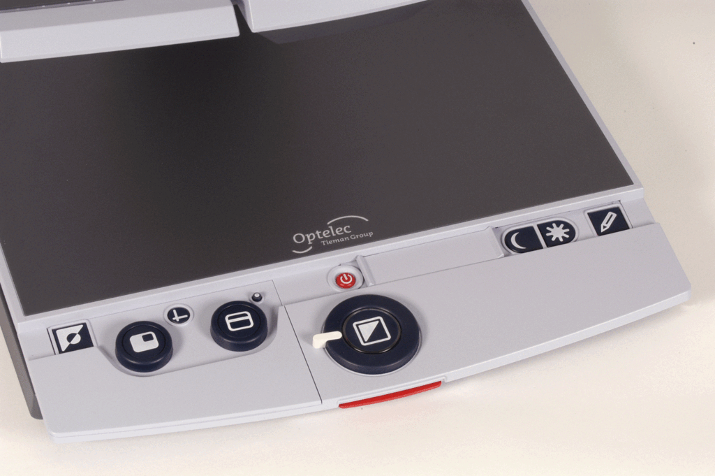close up of the controls of the Clearview+